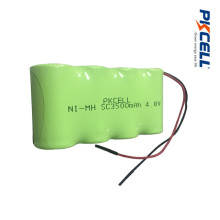 Bloco recarregável da bateria de 3500mAh NiMH SC3500 4.8V com cabo